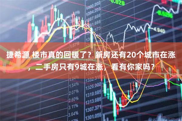捷希源 楼市真的回暖了?新房还有20个城市在涨,二手房只有9城在涨,看有你家吗?