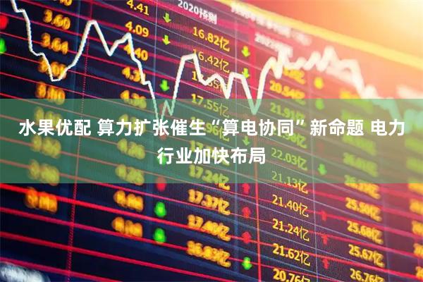 水果优配 算力扩张催生“算电协同”新命题 电力行业加快布局