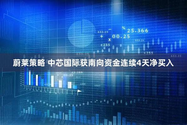 蔚莱策略 中芯国际获南向资金连续4天净买入