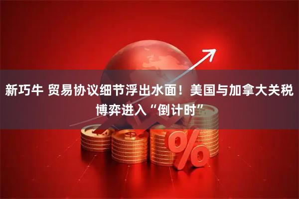 新巧牛 贸易协议细节浮出水面！美国与加拿大关税博弈进入“倒计时”